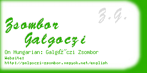 zsombor galgoczi business card